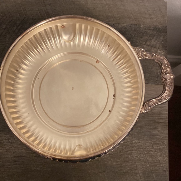 Vintage silver plate casserole/bowl wooden handle with lid - Picture 9 of 16